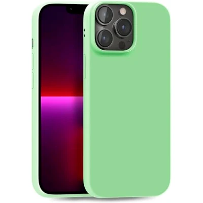 Image de MyGadget Coque pour iPhone 13 Pro Max Case TPU Souple Cover Protection Extra Fine &amp; Légère Étui Coloré Anti Choc et Rayures Vert