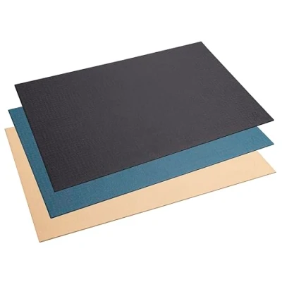 Image de Exacompta Réf. 60600D Lot de 8 Sous main en carton rigide OfficeByMe compatible avec des souris optiques et laser Format Wide grande longueur courte profondeur 57,5 x 37,5cm assortis
