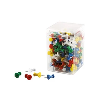 Image de magnetoplan Bte 200 Punaises couleur pour tableau liège