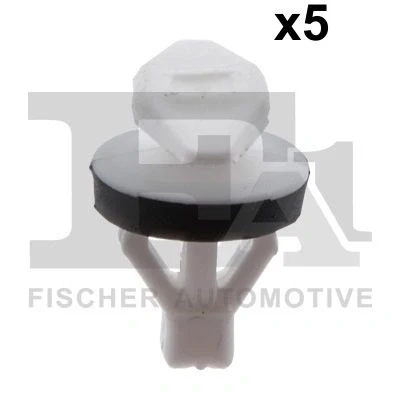 Image de FA1 11 40102.5 Clip, enjoliveur noir/blanc AUDI: A4 B7 Berline, B6 Avant, Berline