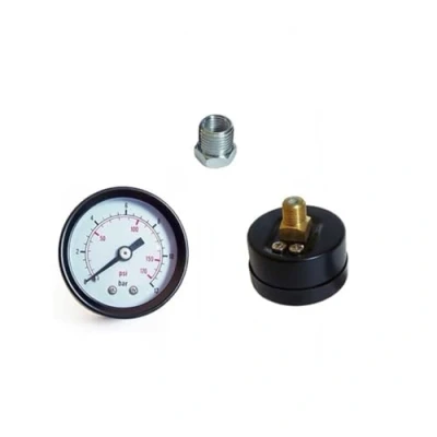 Image de &#039;Manomètre Stanley 0 12 bar ø 40 mm Attaque arrière 1/8 &quot;M et 1/4 M x Compresseur