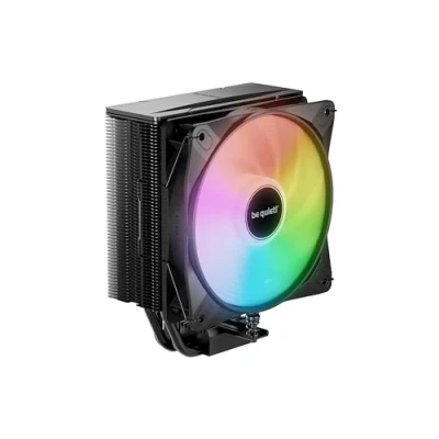 Image de be quiet! Pure Rock 3 LX ventirad radiateur, très haute performance de refroidissement, 4 caloducs noirs performance, technologie HDT, ventilateur Light Wings 120 mm PWM, rendu époustouflants
