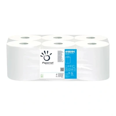 Image de Papernet Serviette pliée en V 409039, 266 Services pour Clip, pure cellulose, 2 voiles, dimensions du service 21 x 22 cm, pliées 10,5 cm