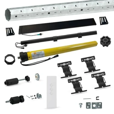 Image de Kit de motorisation radio solaire pour volet roulant 40 kg tube OCTO Ø 60 mm 20 Nm