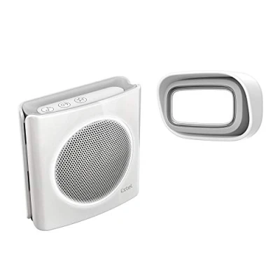 Image de Extel Carillon Sonnette sans Fil , Blanc et Noir, Rayon de portée sur 200 m, avec mode Flash Batterie au Lythium 081735