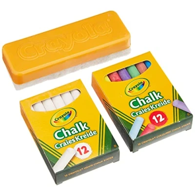 Image de Crayola Ensemble de craies Avec une brosse d&#039;essuyage
