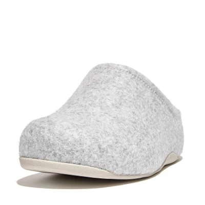 Image de Fitflop Femme Sabots en Feutre Shuv, Gris Silencieux, 42 EU