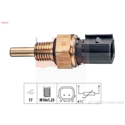 Image de EPS 1.830.347 Sonde De Température Liquide Refroidissement Made in Italy OE Equivalent HONDA: CR V 3, CIVIC 8 Hatchback,