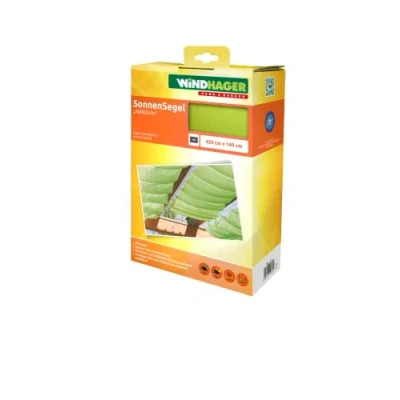 Image de Windhager Voile d&#039;ombrage Coulissante sur Câbles, Pare Soleil pour la Technique de Tension Corde, Protection Solaire Idéale Pergola Ou Véranda, 4, 2 x 1, 4 m, Vert Pomme, 10882
