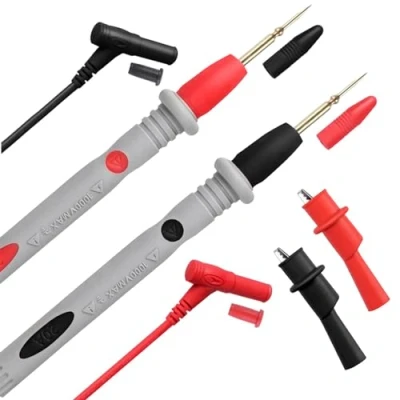 Image de ULTRICS Câble de Test pour Multimètre, Kit Fils Multimètre Contient des Pinces Crocodiles, Sondes, Prises en U, Broches Test, d&#039;extension, Sonde