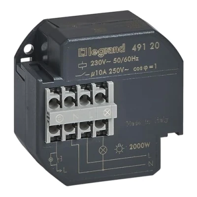 Image de LEGRAND Télérupteur Unipolaire Silencieux 230V 10A À Installer dans Boîte à Encastrer Connexion par Bornes Automatiques Pour Commander un Éclairage Partir de Plusieurs Points Commande