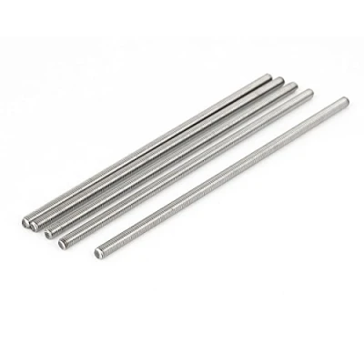 Image de sourcing map tige filetée M6x180mm Acier inox 304 entièrement 5Pcs Argenté