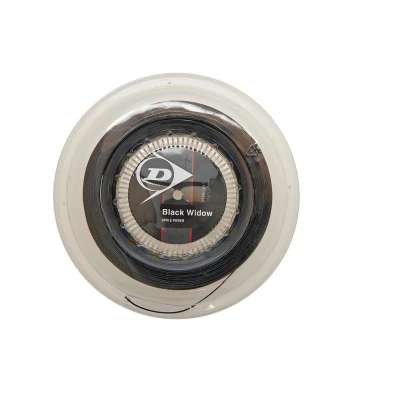 Image de Dunlop 624854 Tennis String Black Widow 200 m Reel Set 126 mm Adulte Unisexe, Noir, Taille Unique