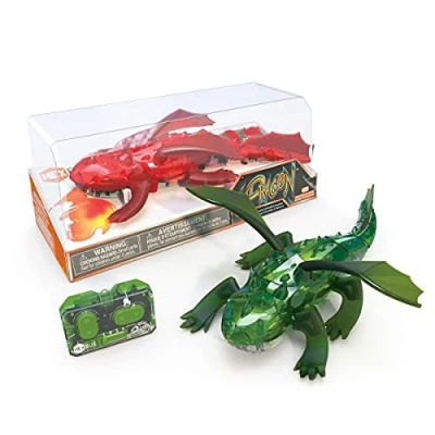 Image de HEXBUG Dragon télécommandé Jouet Rechargeable pour Enfants Figurine de Dinosaure robotique réglable Les Couleurs Peuvent Varier