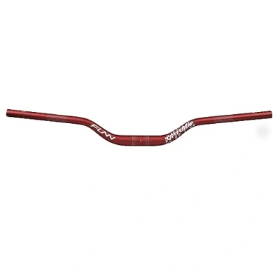 Image de Funn Upturn guidon de VTT à haute élévation avec collier serrage 31,8 mm et largeur 785 mm, en alliage léger durable pour vélo MTB BMX, 55 (Rouge)