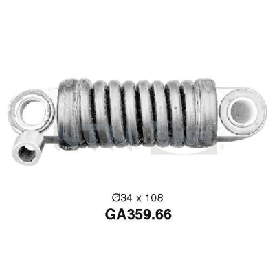 Image de SNR GA359.66 Poulie Tendeur PEUGEOT: 306 3/5 portes, Partner I Combispace, 406 Berline, CITROËN: Berlingo / First