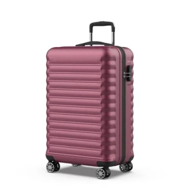 Image de NUMADA Valise Moyenne 18Kg Upfly 24&#039; ABS (63x39,5x26,8cm) avec Serrure à Combinaison et 4 Roues Doubles 360 Résistant Lumière Intérieur compartimenté Bordeaux