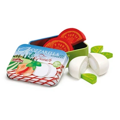 Image de Erzi Mozzarella et Tomate dans Une boîte en métal, 17045, Multicolore, Petit
