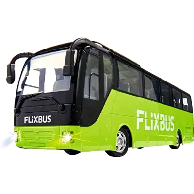 Image de Carson 500907342 FlixBus 2,4 GHz 100% prêt à Conduire Jouet Voiture télécommandée pour Les Enfants partir de 8 Ans Autonomie env. 60 Min, Multicolore