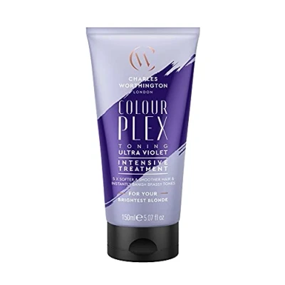 Image de Charles Worthington Colourplex Ultra Violet Traitement intensif pour cheveux blonds, soin hydratant et tonifiant 150 ml