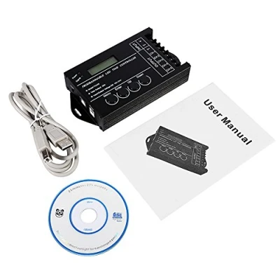 Image de Yosoo DC12V 24V 20A Régulateur Time Programmable Dimmer Multi Fonction Dispositif Channel 5 de Temps, Utilisé pour la Lumière Dédiée RGB Rgbw à Deux Couleurs Dédié (Noir)