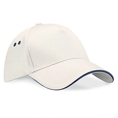Image de Beechfield B015c Ultimate Casquette à 5 panneaux, visière avec insert de couleur Gris Taille Unique
