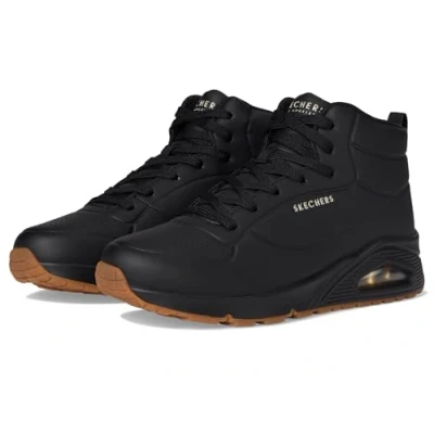 Image de Skechers Femme Uno Stand High Baskets décontractées, Noir, 38 EU