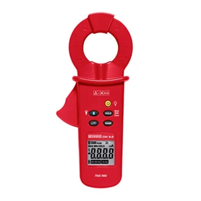 Image de Benning CM 9 2, TRUE RMS 044685 Pince courant de fuite avec résolution 1 µA AC dans une plage mesure 6 mA ainsi que fonction Bluetooth® et application