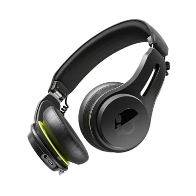 Image de Skullcandy Icon ANC Casque Supra auriculaire Bluetooth sans Fil avec Suppression Active du Bruit, Batterie 60 Heures, Microphone, Fonctionne iPhone Android Noir