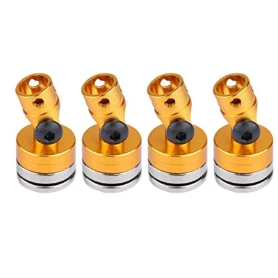 Image de 4Pcs RC bâti de corps, corps invisible avec furtivité magnétique en aluminium pour SCX10 4WD 1:10 voiture(jaune)