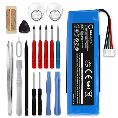 Image de CELLONIC® Batterie Remplacement P763098 GSP1029102R 6000mAh pour JBL Charge 2 Plus 3 (2015) Accu Enceinte Haut Parleur Musique Portable + kit d&#039;outils