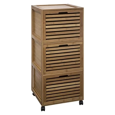 Image de 5 five simply smart Meuble Colonne 3 tiroirs Bambou Sicela
