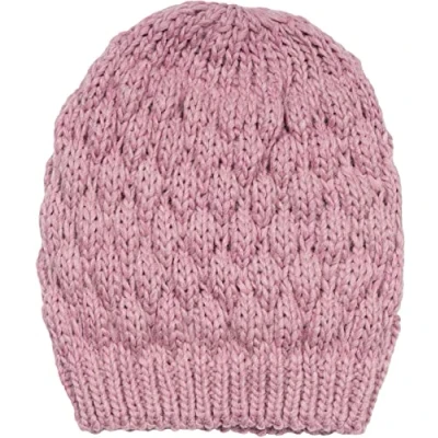 Image de styleBREAKER Bonnet en Tricot pour Femmes avec Motif de Bulles, uni l&#039;hiver, framboises 04024193, Couleur:Mauve