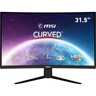 Image de MSI G32C4X Écran PC Gaming Incurvé 31,5&quot; FHD Dalle VA 1500R, 1920x1080, 250Hz / 1ms, 16:9, FreeSync Premium DisplayPort 1.2a, HDMI 2.0b