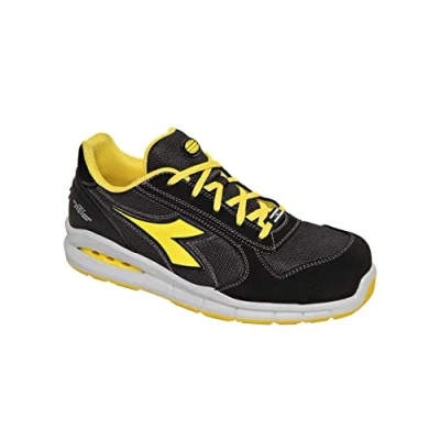 Image de Diadora Homme Run Net AIRBOX Low S1P SRC Chaussure de Piste d&#039;athlétisme, Blue Cosmos/Moon Rock Gray, 41 EU