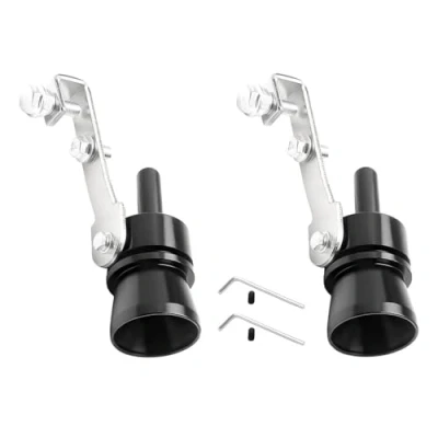 Image de Srvauyea 2 Pièces Turbo Whistle, Sifflet Sonore Turbo, de Voiture Sound, D&#039;échappement en Aluminium, Tuyau pour Tous les Modèles Véhicules