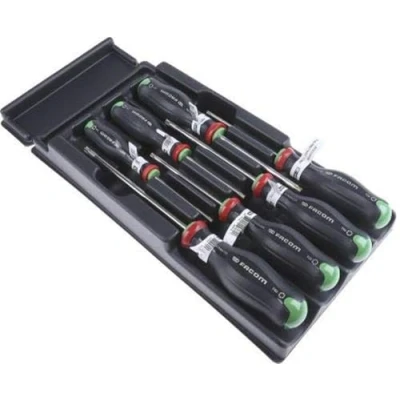 Image de Facom MOD.ATX Modules de 7 TOURNEVIS PROTWIST® pour vis TORX PLUS® en plateau thermoformé 840g, Noir