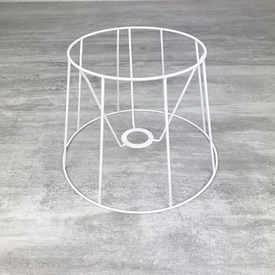 Image de Lealoo Petite carcasse Abat Jour Tambour 20 cm, Armature Cone 8 Branches en epoxy anticorrosion, pour E14