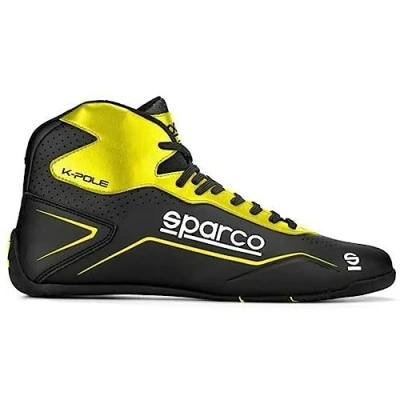Image de Sparco Mixte S00126947nrgf Bottes de kart, Noir Jaune, 47 EU