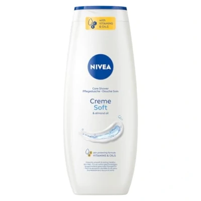 Image de NIVEA Creme Soft Care Shower (500 ml), gel douche délicatement parfumé à la mousse douce et veloutée, crème soyeuse l&#039;huile d&#039;amande précieuse