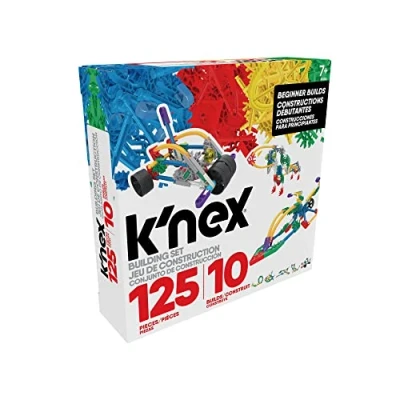 Image de K&#039;NEX 80206 Beginner Building Set, Build 10 3D Models, Educational Toys, 125 Piece Stem Learning Kit, Engineering for Kids, Colourful Construction Toy Children Aged 7 +