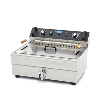 Image de Maxima Friteuse 20 L 1 panier avec robinet de vidange