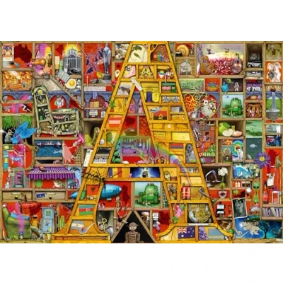 Image de Ravensburger Awsome 12000333 Alphabet A Puzzle de 1000 pièces pour Adultes et Enfants à partir 14 Ans Motif Colin Thompson,