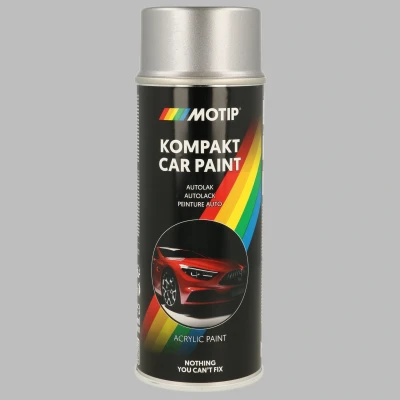 Image de MOTIP 55170 Peinture combinée pour voitures 400ml aérosol noir Kompakt silver metallic 12 ml