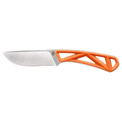 Image de GERBER Couteau à Lame fixe avec étui, Exo Mod Fixed Drop Point, Longueur de : 9,6 cm, Matériau 7Cr17MoV, Orange, 30 001797 21.7 cm