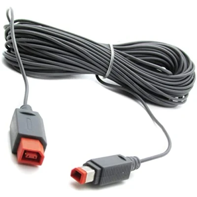 Image de Link e : Cable Rallonge Extension 4,5m Compatible avec la Sensor Bar Barre Capteur Filaire sur Console Nintendo Wii