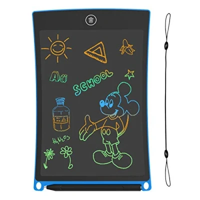 Image de GUYUCOM Tablette Dessin 8,5 Pouces Ecriture LCD et Magique pour Les Enfants avec Une Ligne Colorée Plus Lumineuse,Grands Cadeauxs 3 4 5 6 7 Ans Garçons Filles (Bleu)