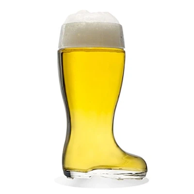 Image de STÖLZLE LAUSITZ botte à bière 1250 ml I verre élégant 1 l lavable au lave vaisselle cristal sans plomb haute résistance aux chocs chope de qualité forme