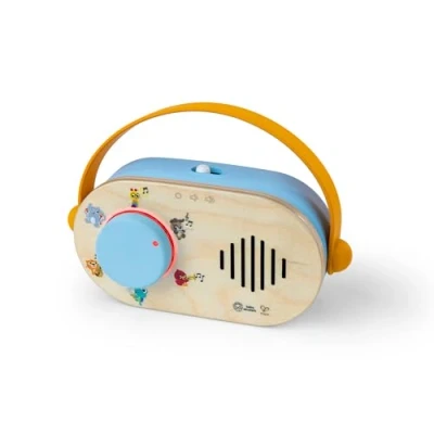 Image de Baby Einstein + Hape, Radio Jouet Discovery avec Musique et Lumières, Multisensoriel pour les 6 Mois Plus
