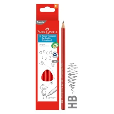 Image de Faber Castell 116527 Trousse de 12 crayons triangulaires Multicolore